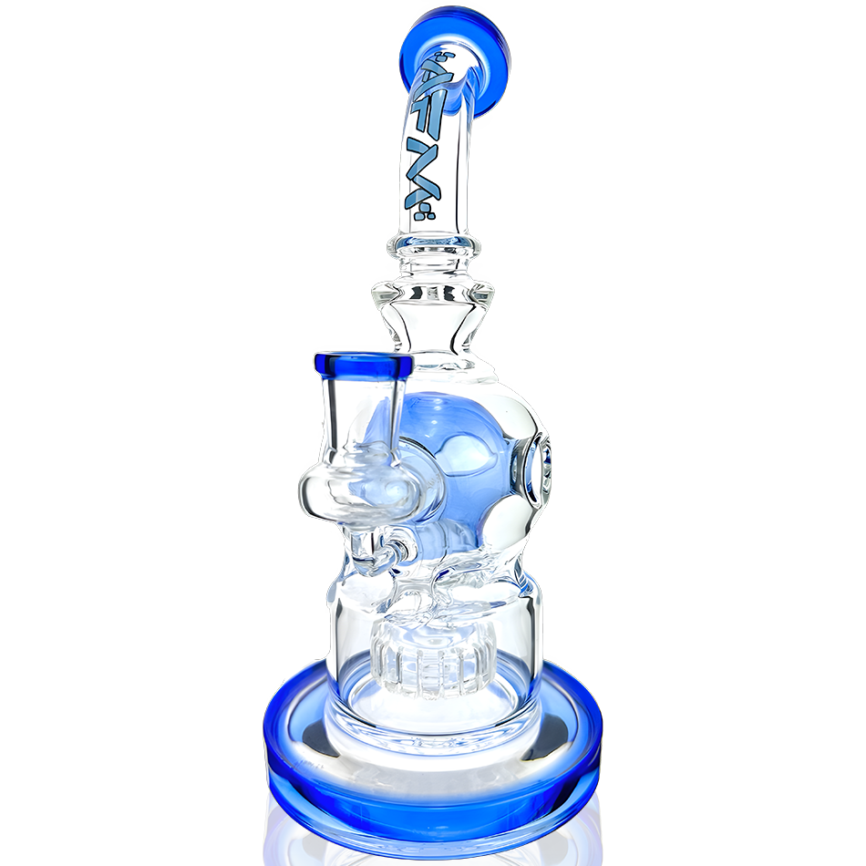 9" Swiss Shower-head Perc Glass Dab Rig - view 5