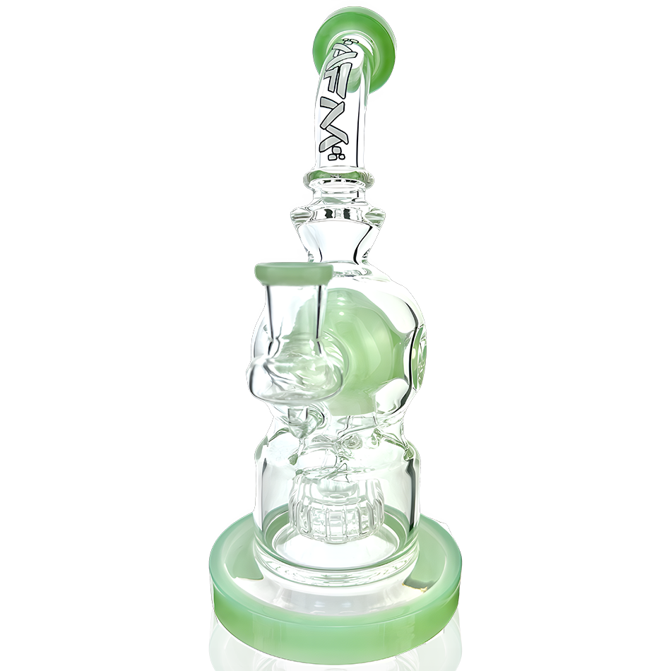 9" Swiss Shower-head Perc Glass Dab Rig - view 7