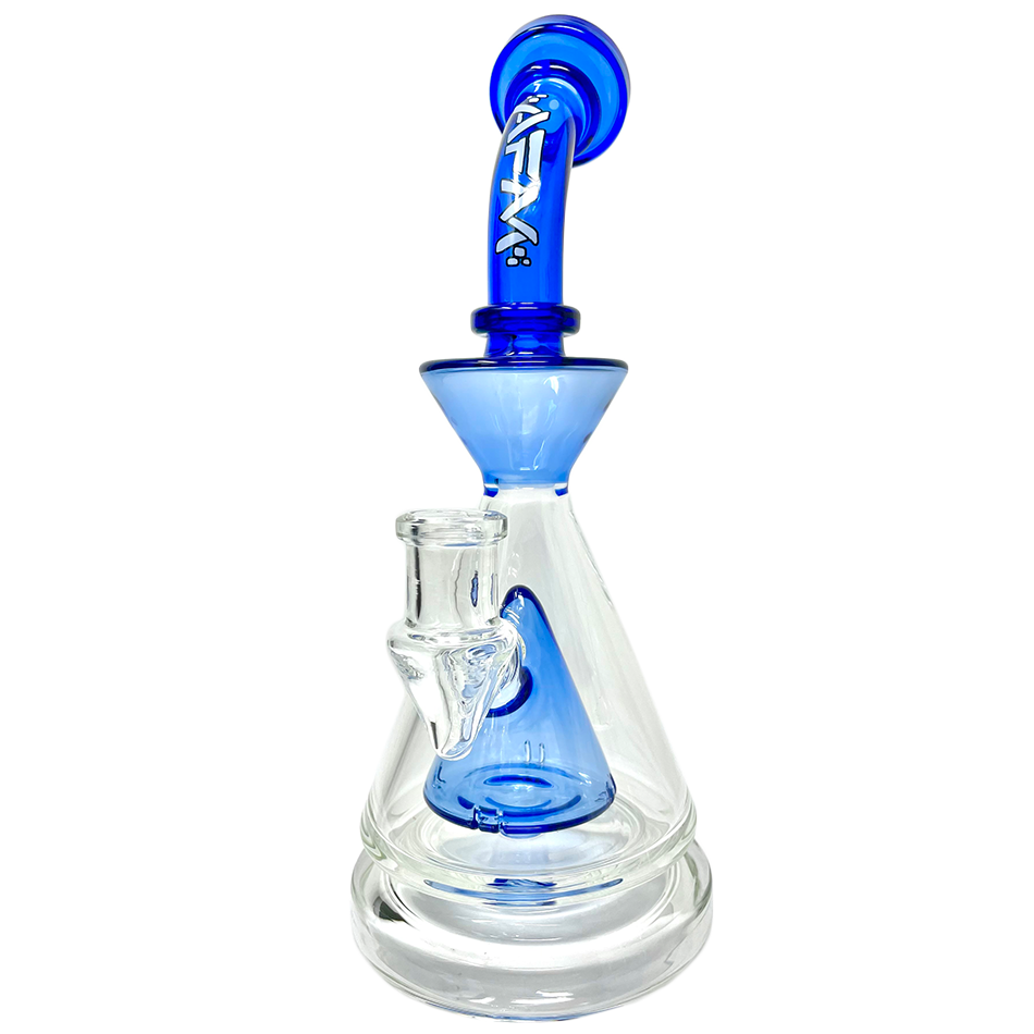 9" Pyramid Perc Glass Dab Rig