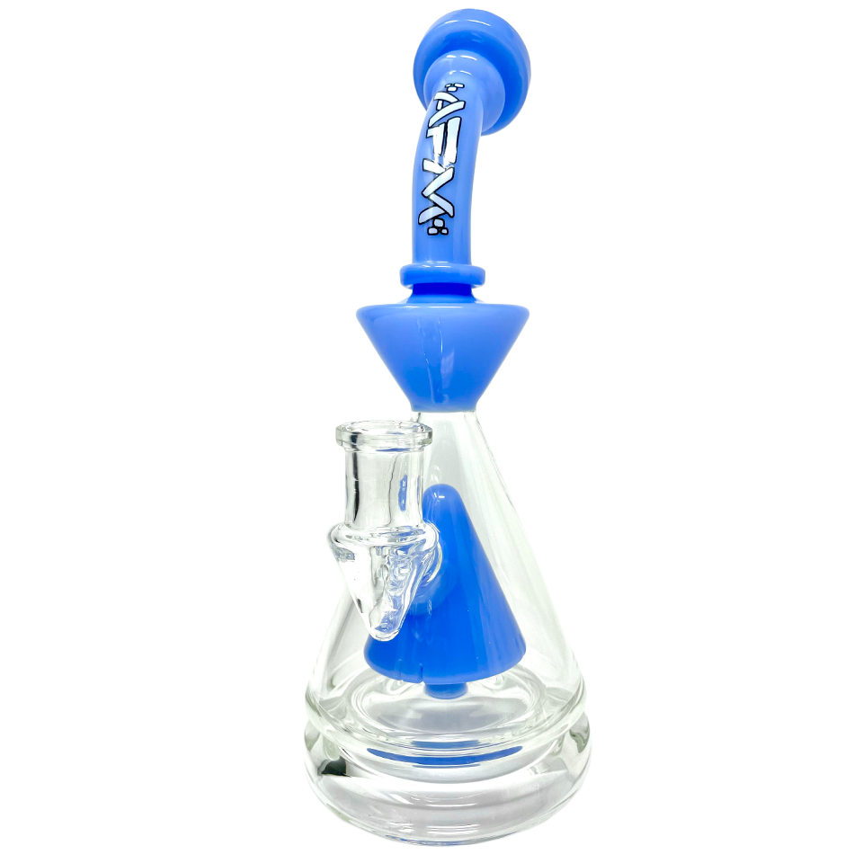 9" Pyramid Perc Glass Dab Rig