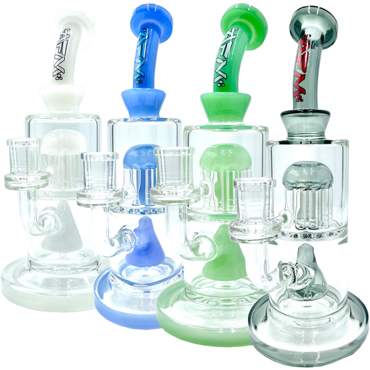 10" Pyramid Perc Glass Dab Rig - East Loud