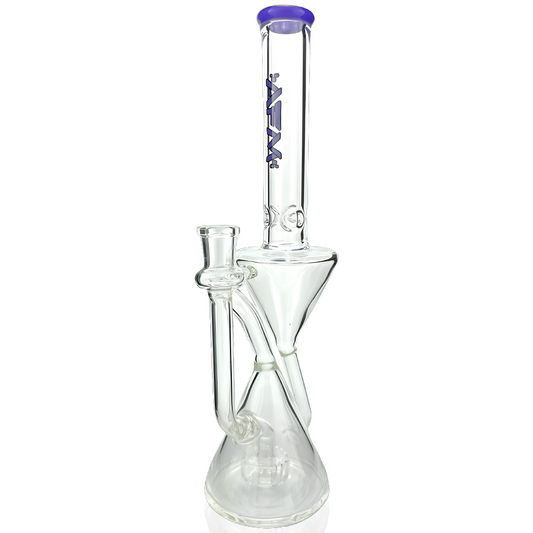 12" Time Clear Glass Recycler Dab Rig - East Loud