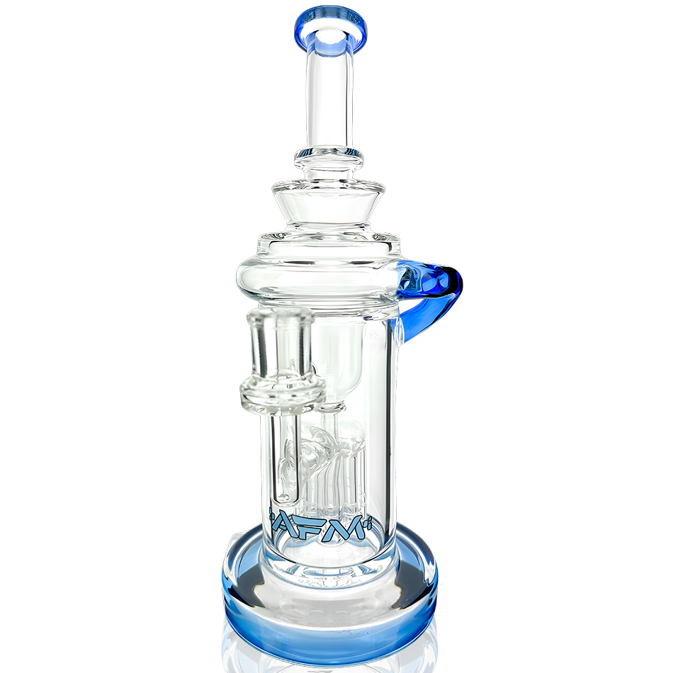 10" Power Station Color Lip Glass Recycler Dab Rig - view 5