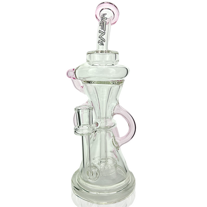 12" Looking Glass Clear Recycler Dab Rig - view 10