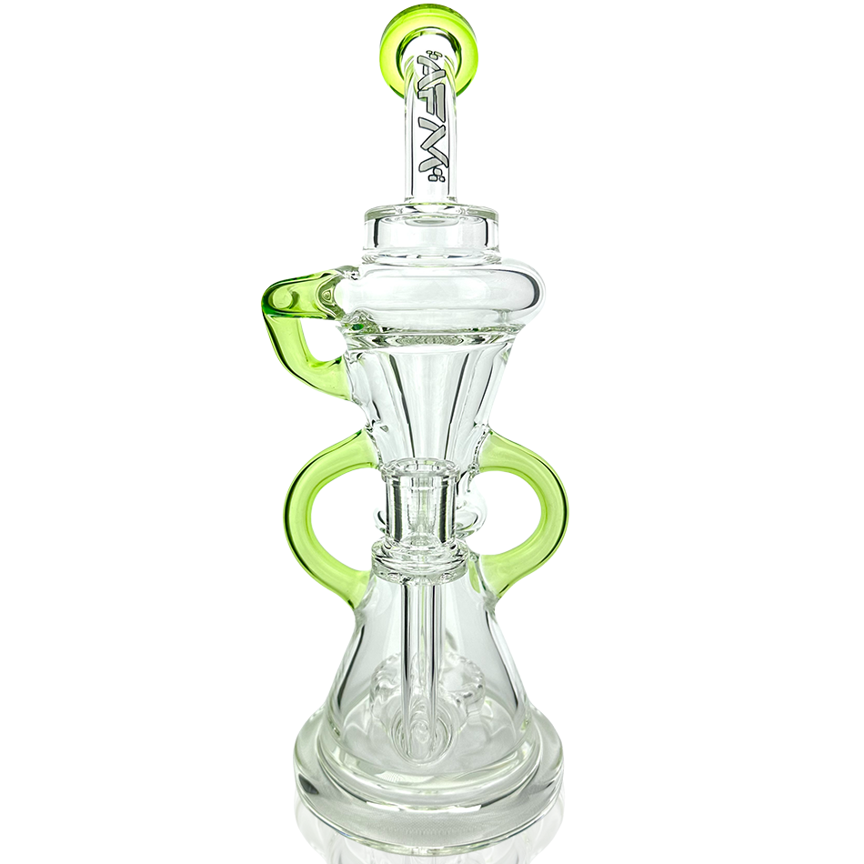 12" Looking Glass Clear Recycler Dab Rig - view 12