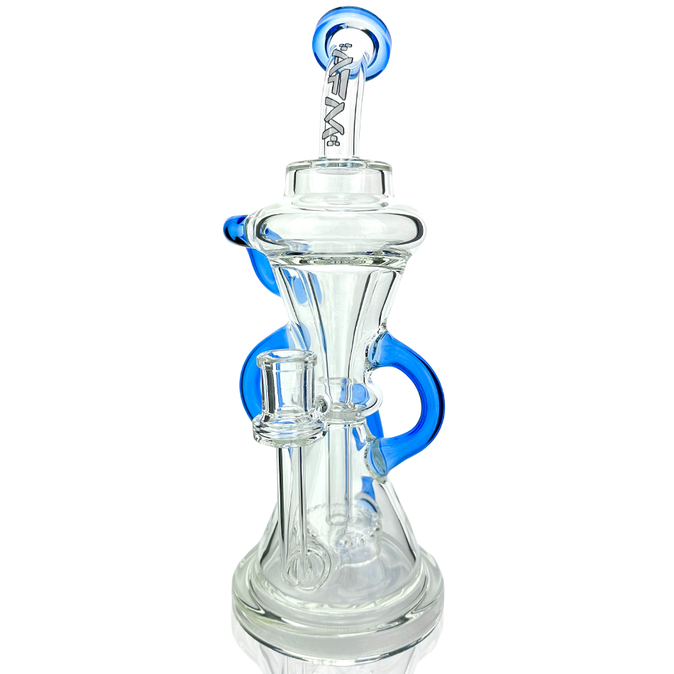 12" Looking Glass Clear Recycler Dab Rig - East Loud