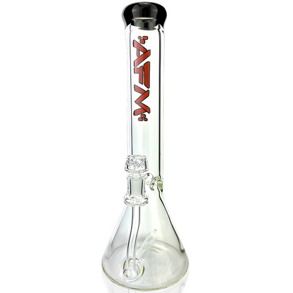 13" Inline Perc Colored Lip 9mm Glass Beaker Bong - view 5