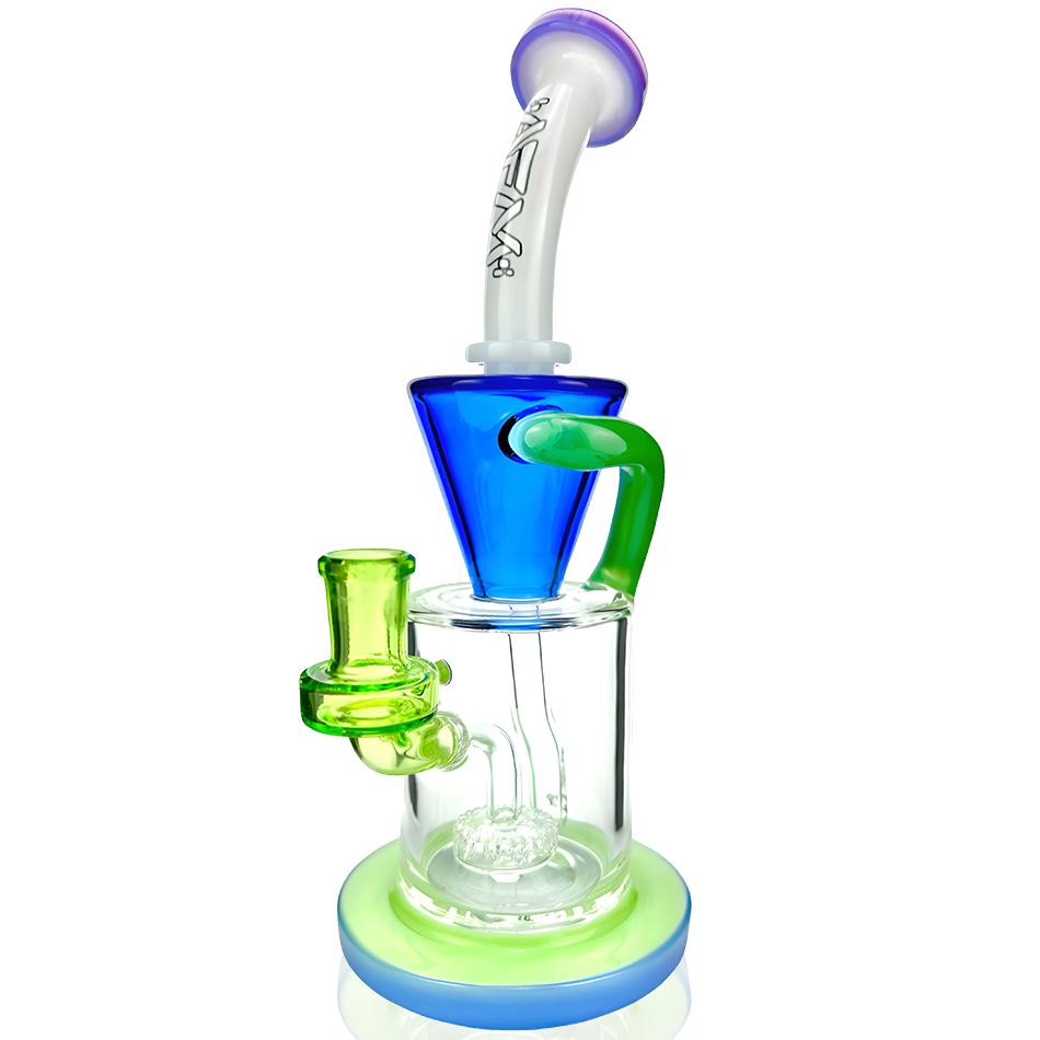 10" Drain Glass Incycler Rainbow Dab Rig Bundle - view 3