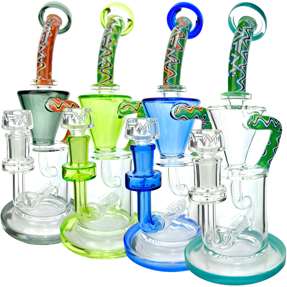 10" Drain Recycler Reversal Inline Dab Rig - view 5
