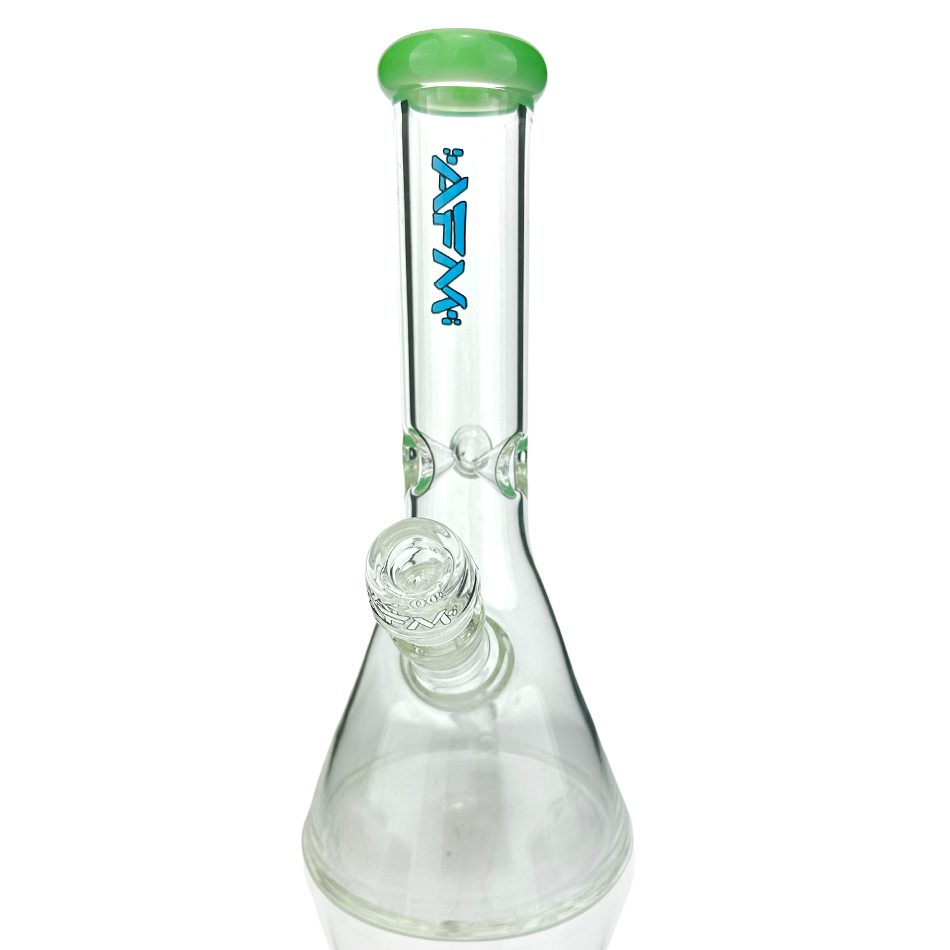 10" Classic Glass Colored Lip Beaker Bong - view 6