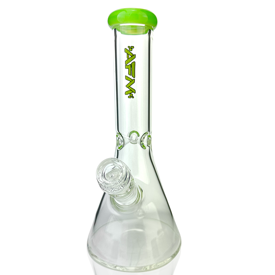 10" Classic Glass Colored Lip Beaker Bong - view 3