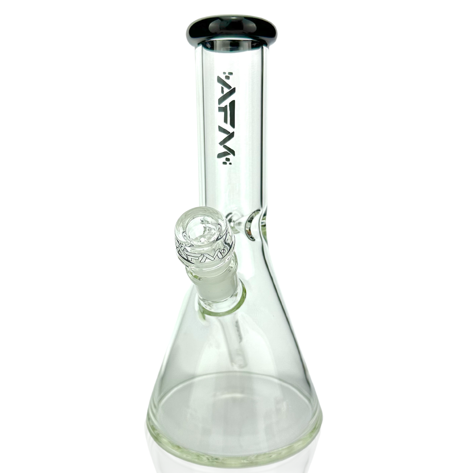10" Classic Glass Colored Lip Beaker Bong - view 4