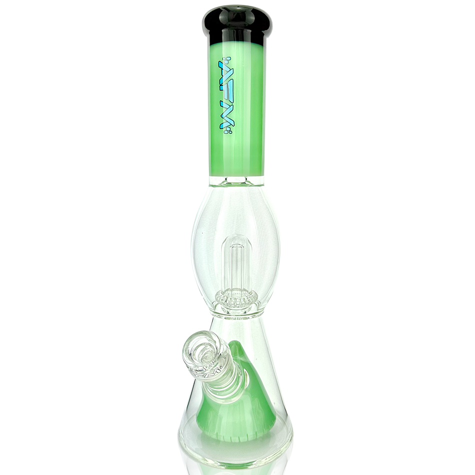 13" UFO Pyramid Color Glass Beaker Bong