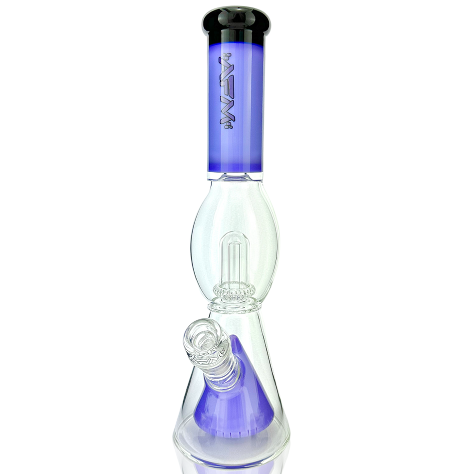 13" UFO Pyramid Color Glass Beaker Bong