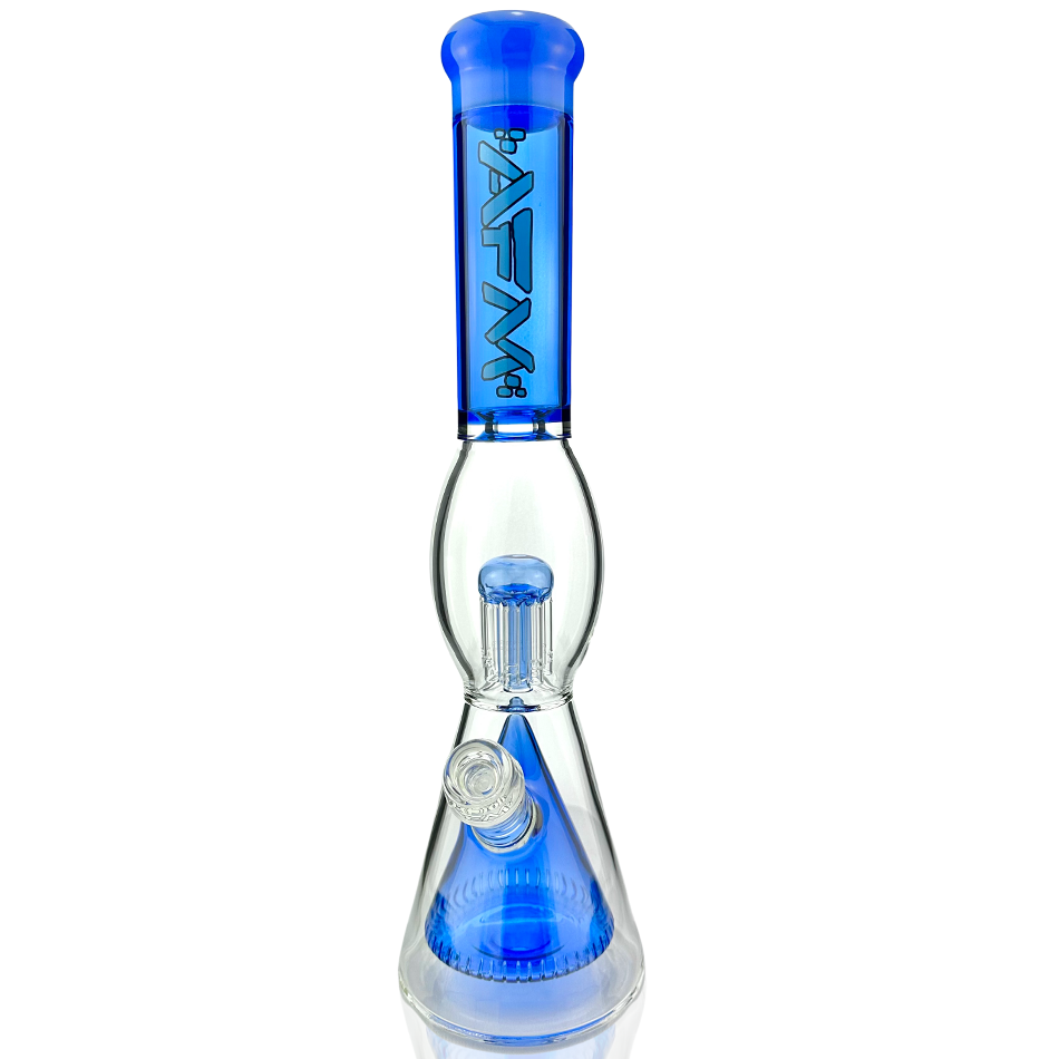 16" UFO Pyramid Perc Glass Beaker Bong - view 4