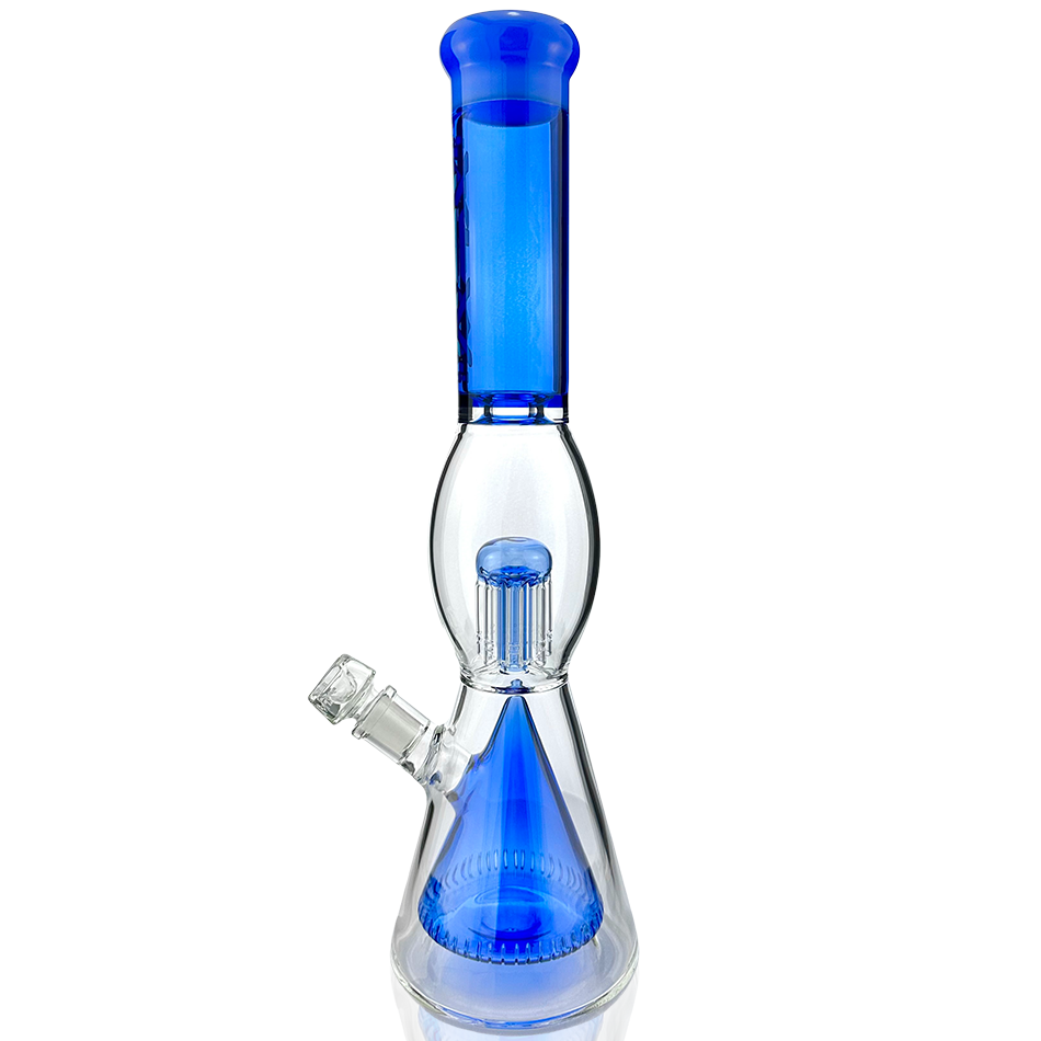 16" UFO Pyramid Perc Glass Beaker Bong - view 2