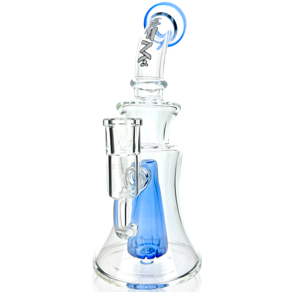 9" Pyramid Perc Glass Dab Rig