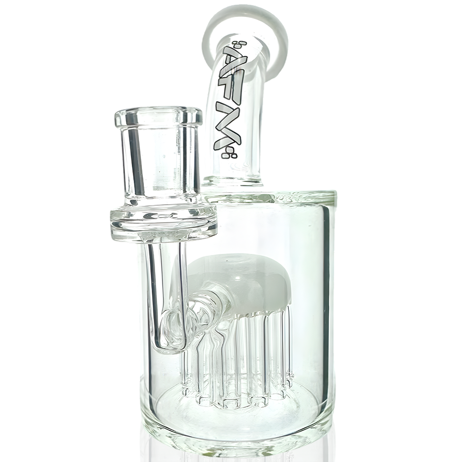 6" 12 Arm Tree Perc Clear Glass Dab Rig - East Loud