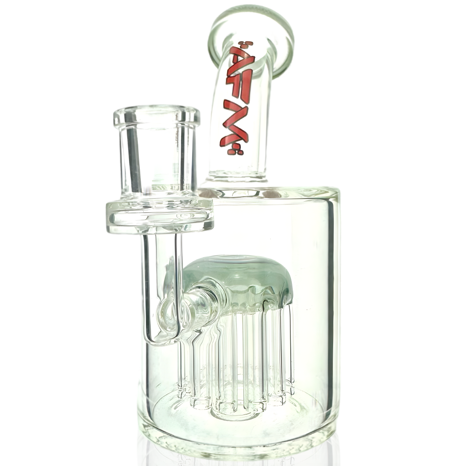 6" 12 Arm Tree Perc Clear Glass Dab Rig - view 6