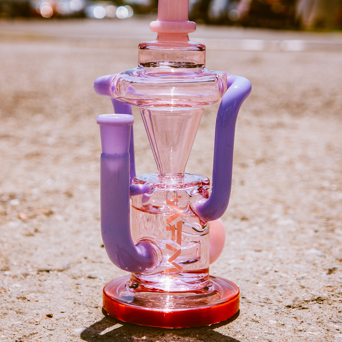 10" Palermo Double Glass Recycler Dab Rig