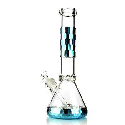 14 Inch Diamond Cut Designer Beaker Bong - Thick Glass 7mm - view 8