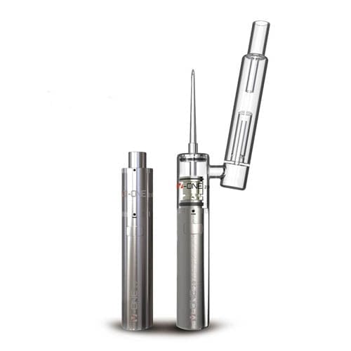 V-ONE 2.0 CONCENTRATE VAPORIZER W/ BUBBLER - SILVER - East Loud