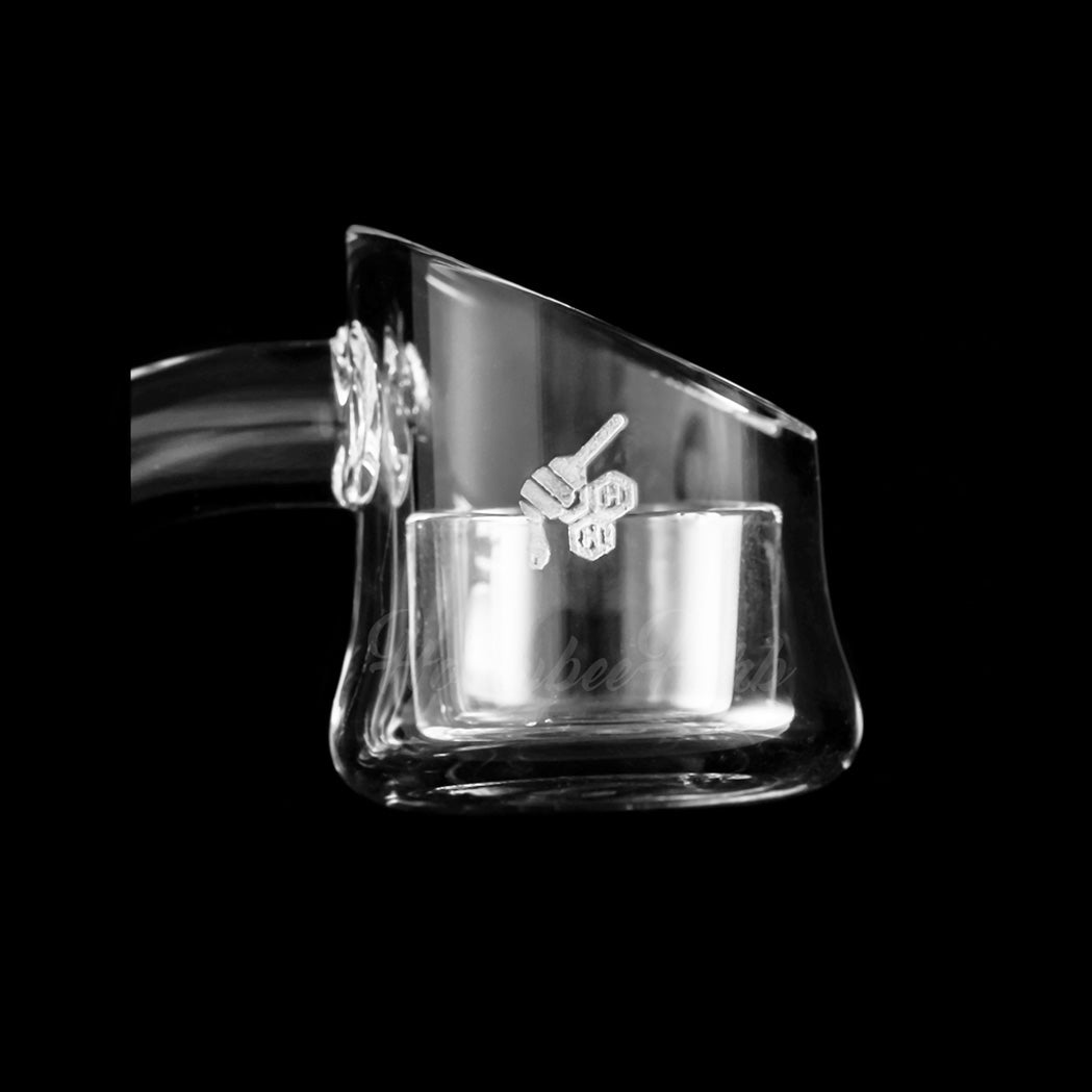 HONEY CUP QUARTZ BANGER - 90° DEGREE | YL - view 2
