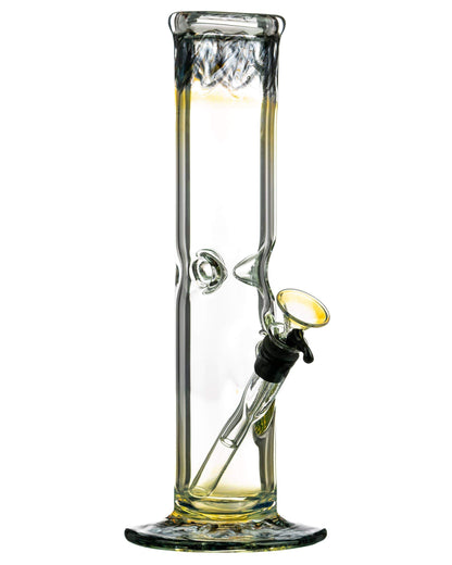 10" Straight Tube with Raked Colored Glass Accents - view 8