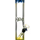 10" Straight Tube with Raked Colored Glass Accents - view 9