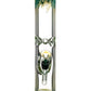 10" Straight Tube with Raked Colored Glass Accents - view 2