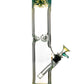 10" Straight Tube with Raked Colored Glass Accents - view 4