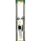 10" Straight Tube with Raked Colored Glass Accents - view 3