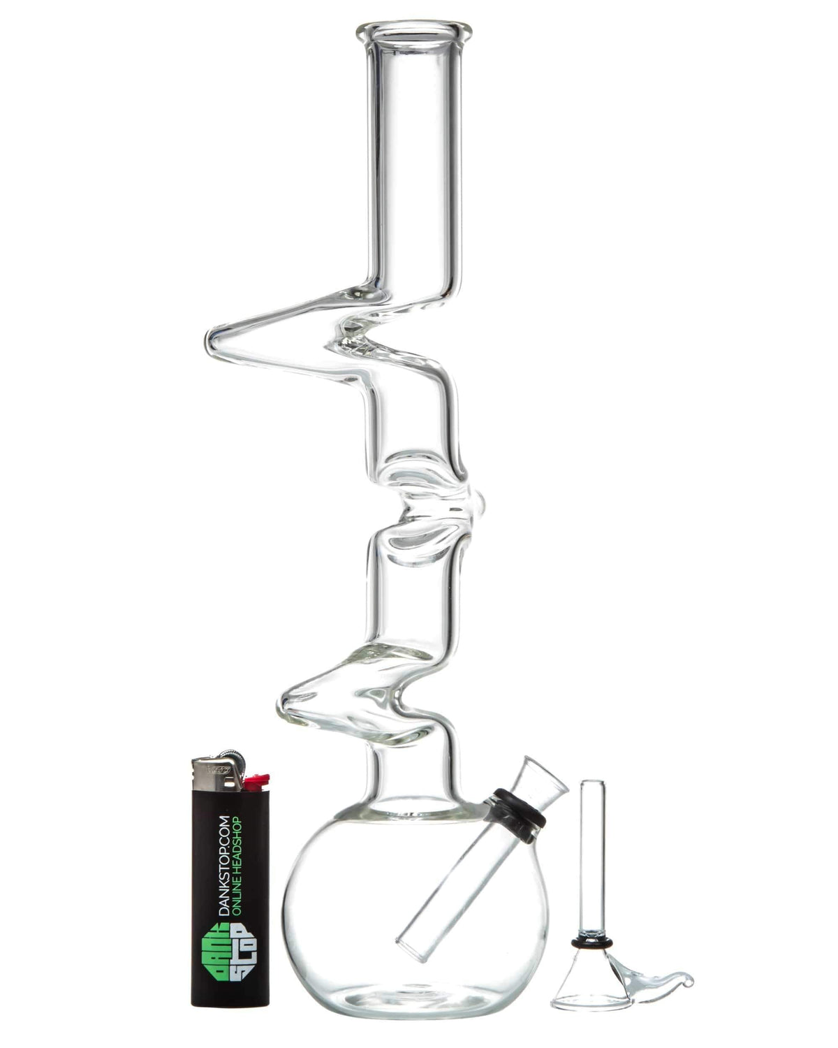 12" Zig-Zag Beaker Bong