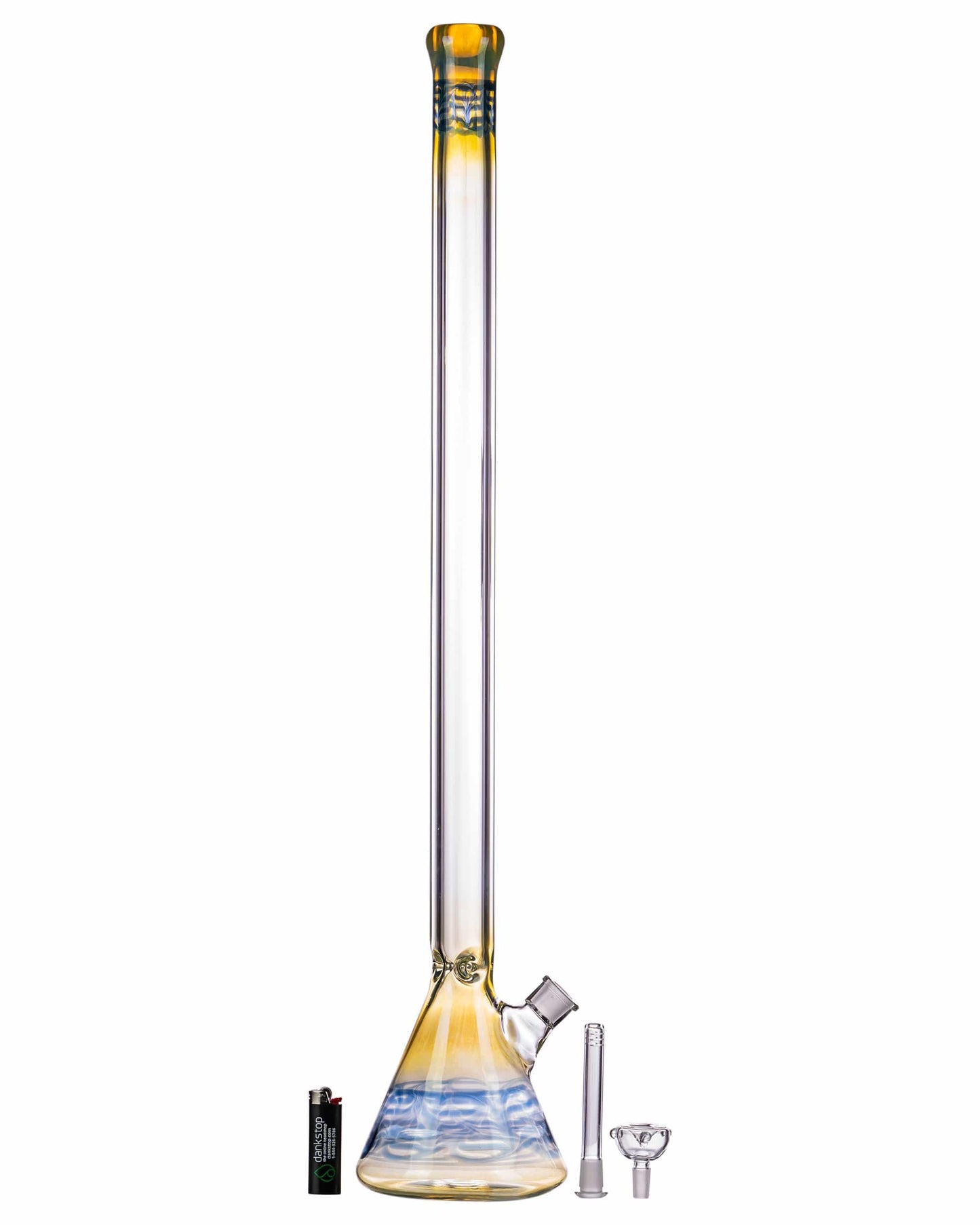 34" Super Tall Fumed Raked Beaker Bong - view 7