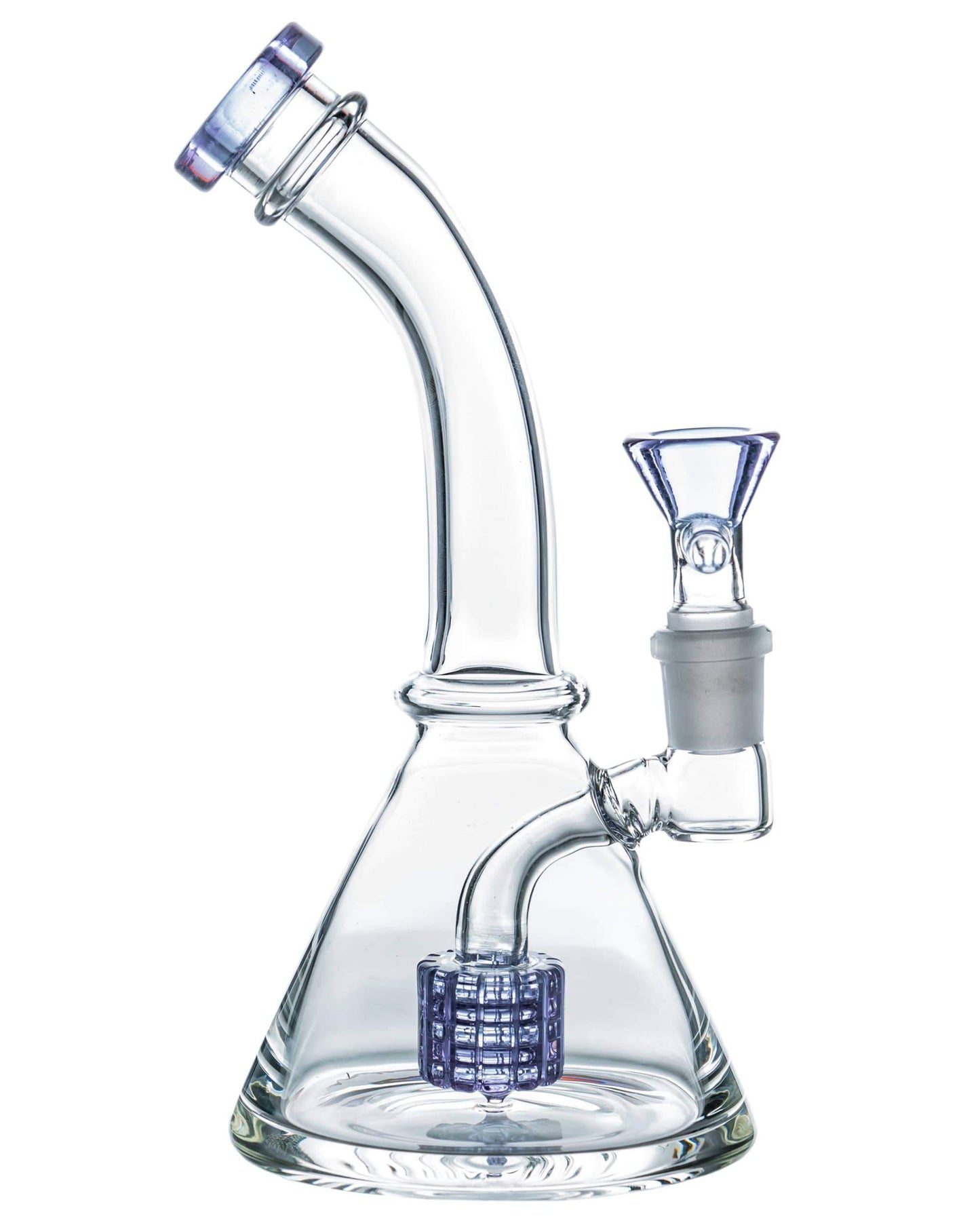 7" Bent Neck Matrix Perc Beaker Base Bong