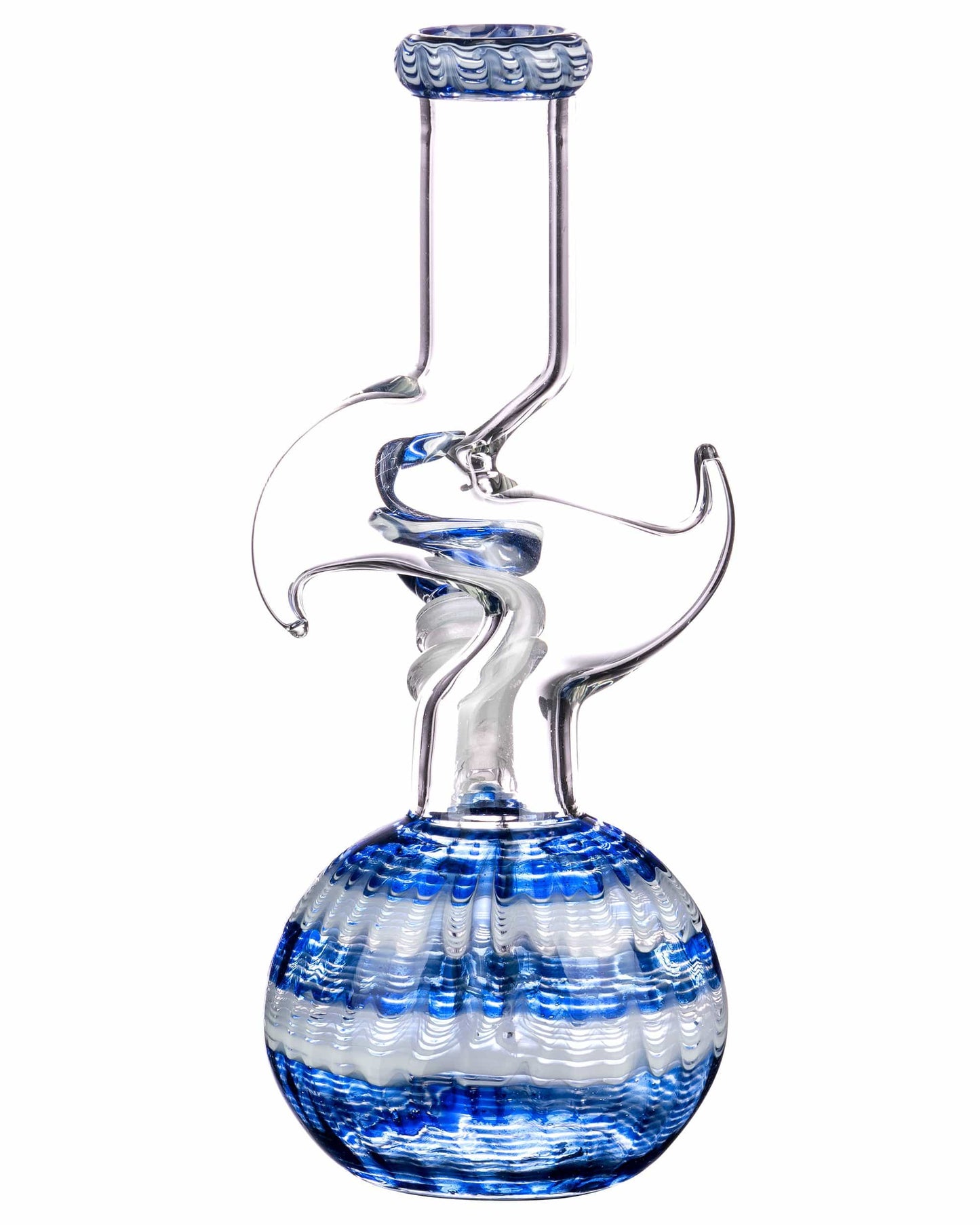 9" Raked Hook Horn Bubble Bong - view 4