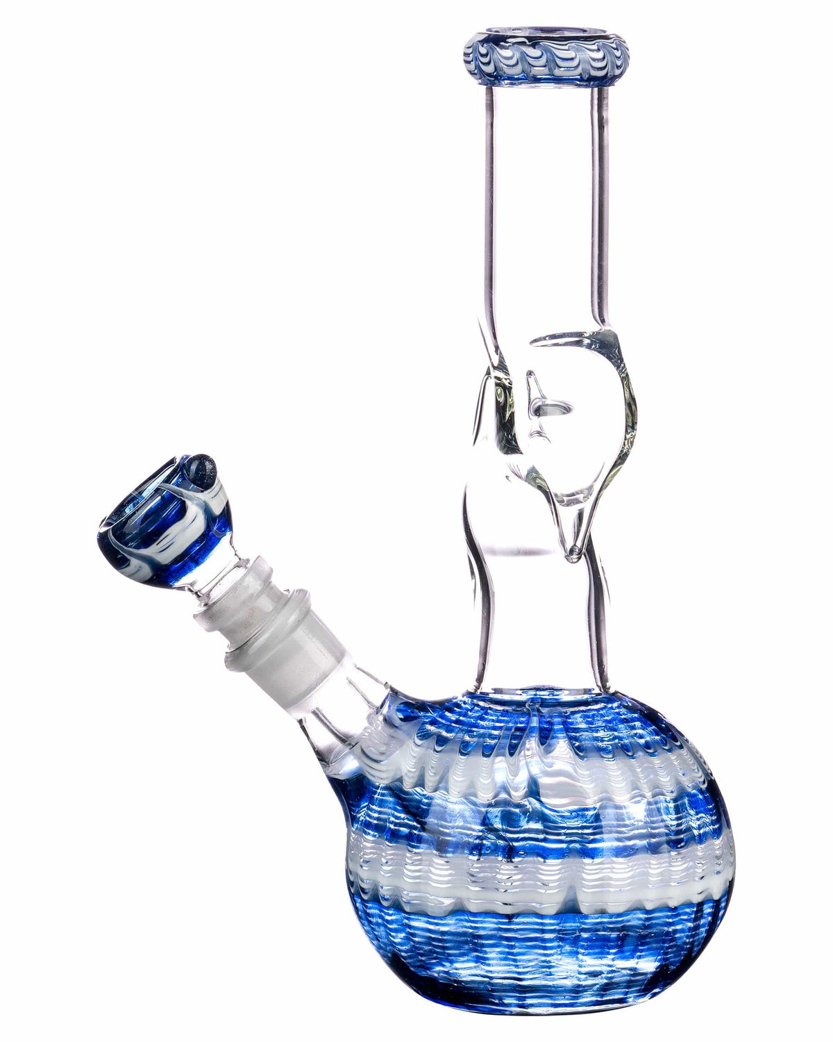 9" Raked Hook Horn Bubble Bong - view 3