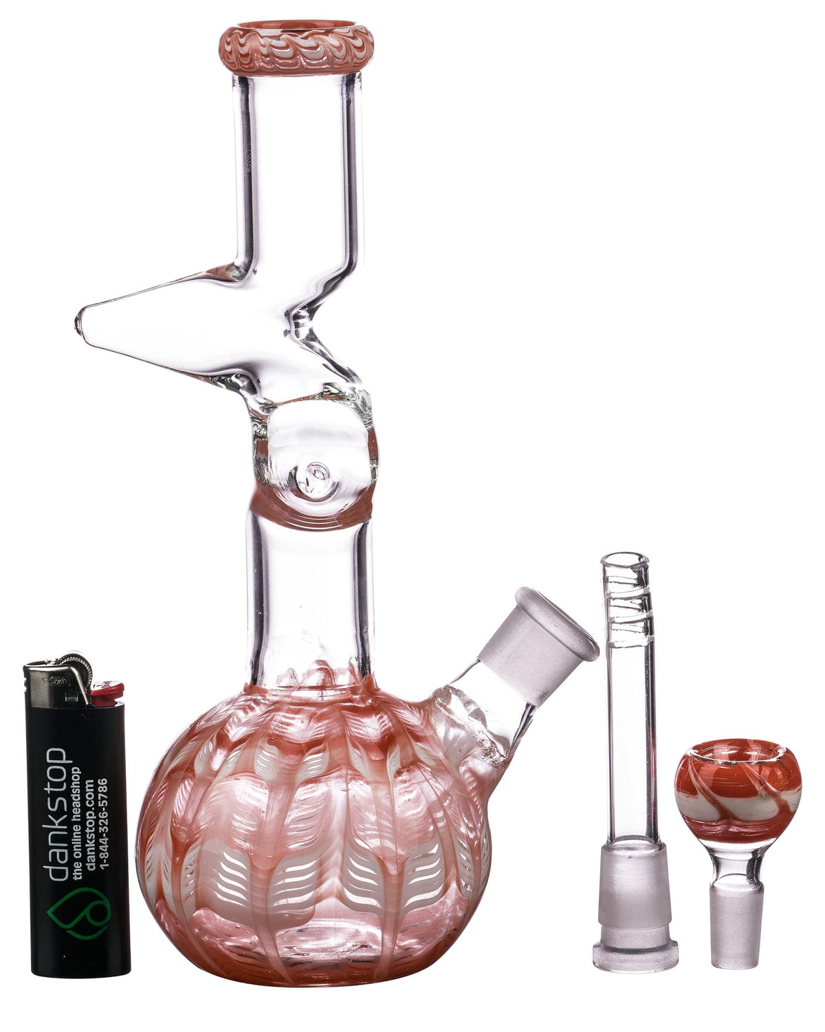 9" Raked Zig Zag Bubble Beaker - view 18