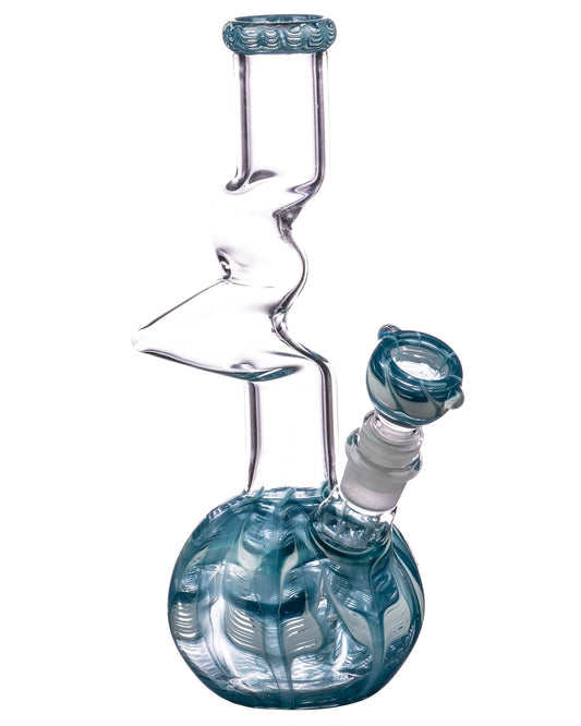 9" Raked Zig Zag Bubble Beaker - East Loud