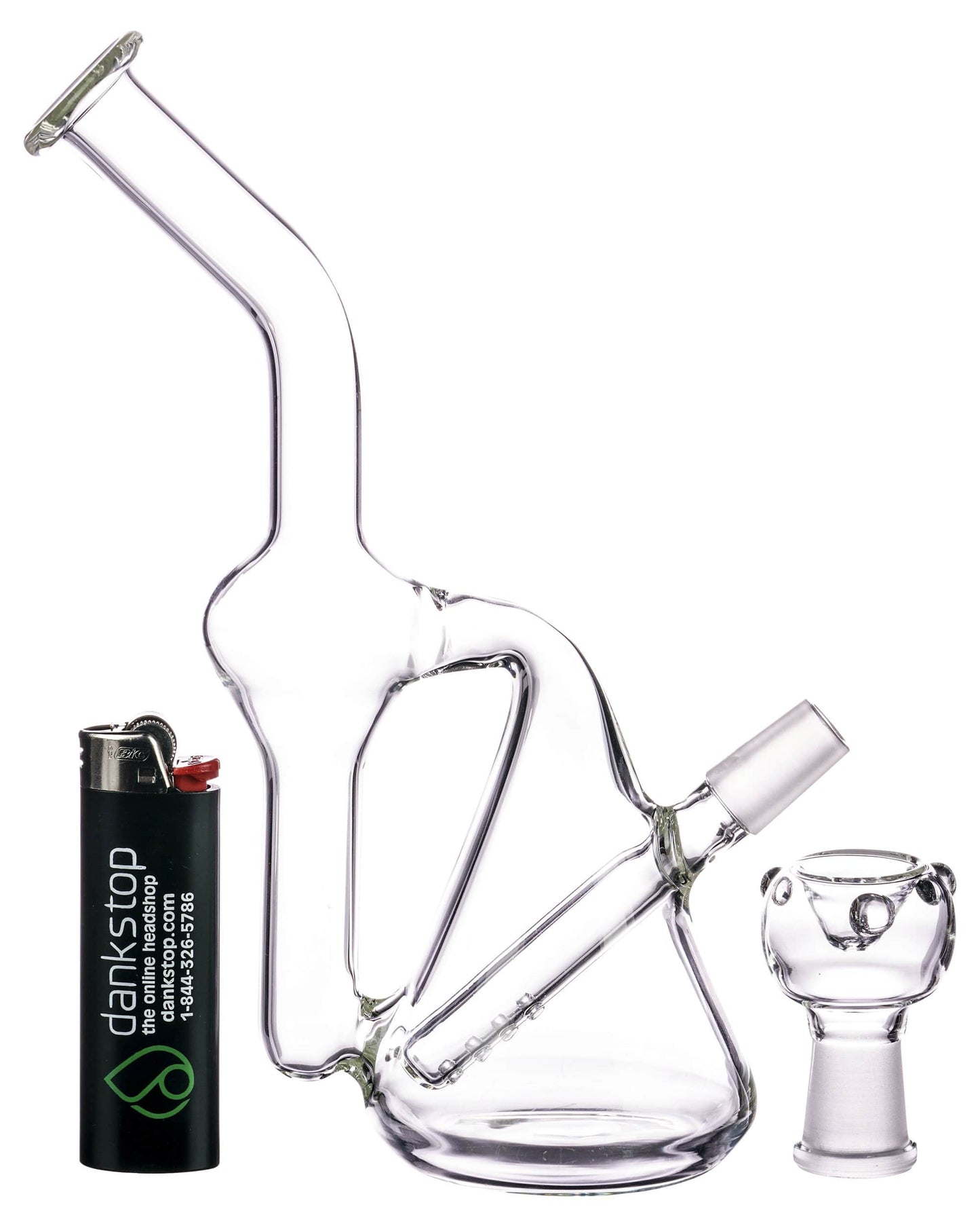 Angled Recycler Bong - view 5