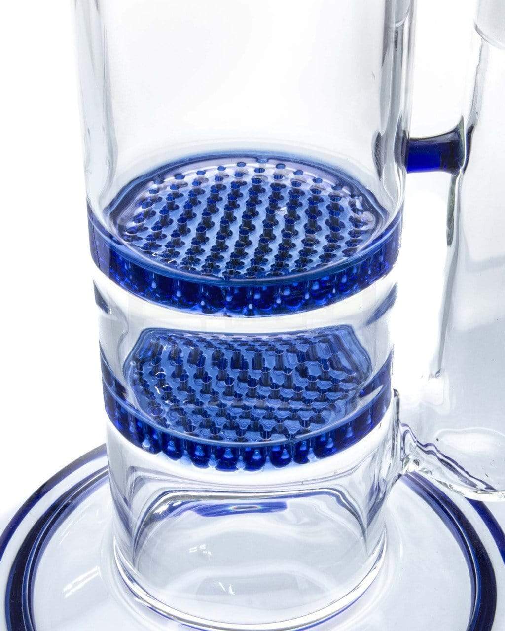 Bent Neck Double Honeycomb Perc Water Pipe