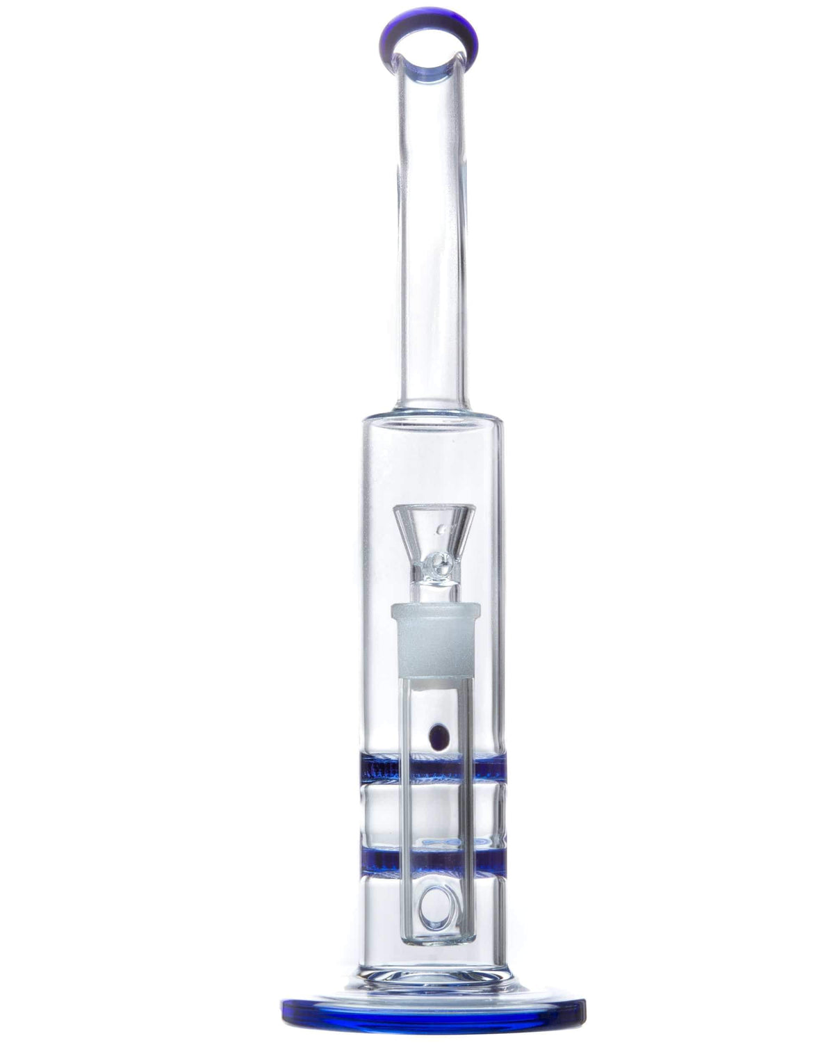 Bent Neck Double Honeycomb Perc Water Pipe