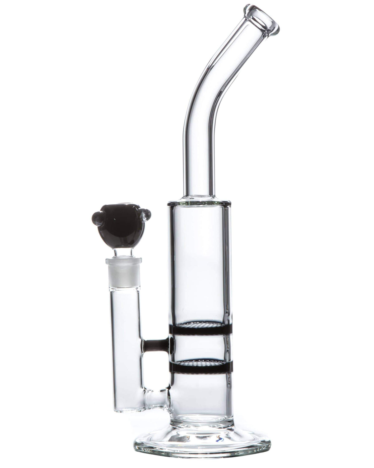 Bent Neck Double Honeycomb Perc Water Pipe