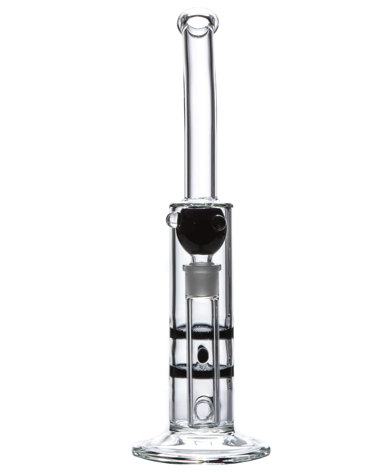 Bent Neck Double Honeycomb Perc Water Pipe