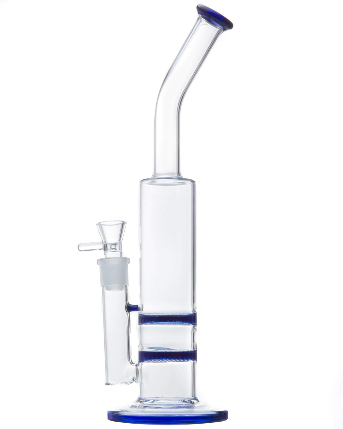 Bent Neck Double Honeycomb Perc Water Pipe