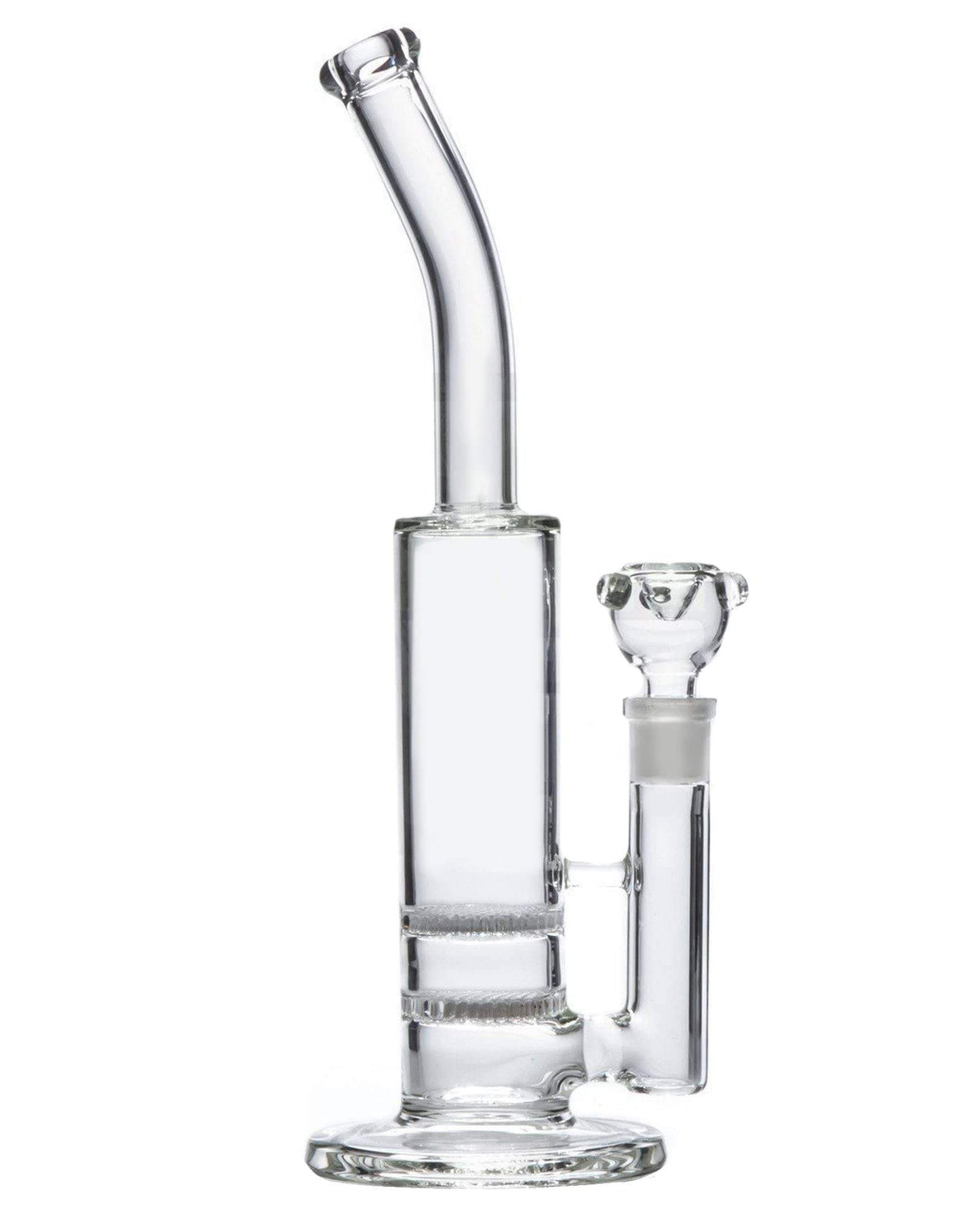 Bent Neck Double Honeycomb Perc Water Pipe