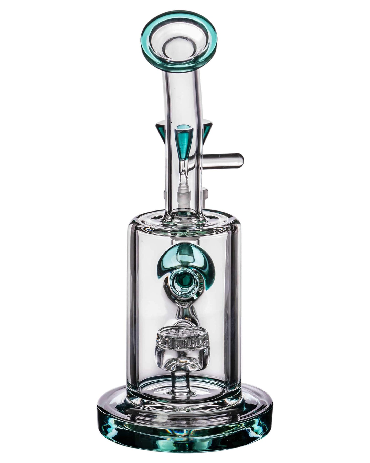 Bent Neck Honeycomb Disk Perc w/ Ball Splashguard