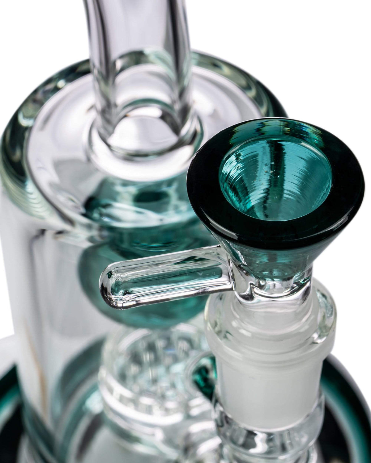 Bent Neck Honeycomb Disk Perc w/ Ball Splashguard