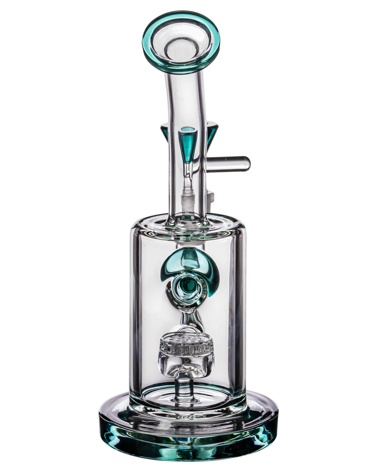 Bent Neck Honeycomb Disk Perc w/ Ball Splashguard