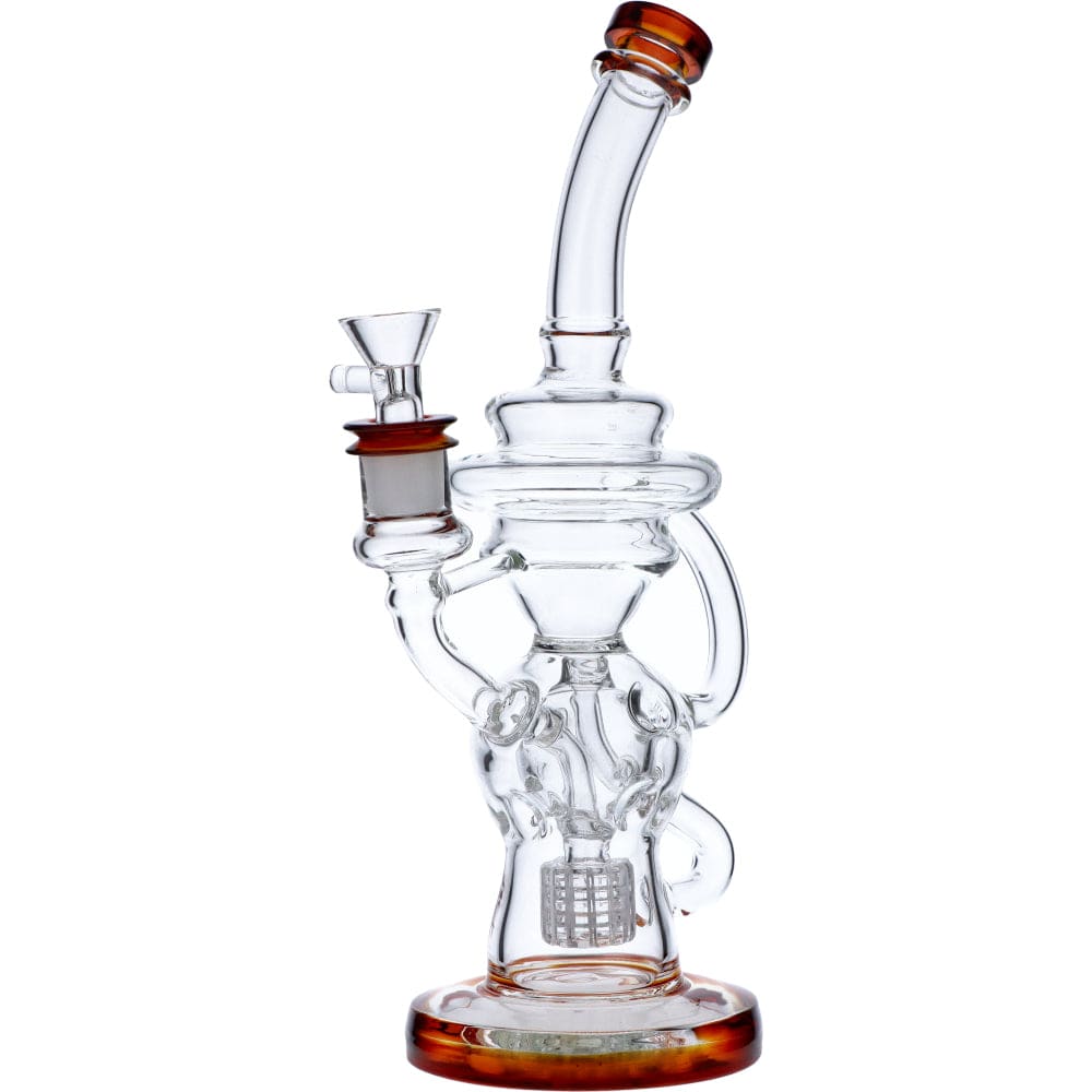 Bent Neck Matrix Recycler Water Pipe